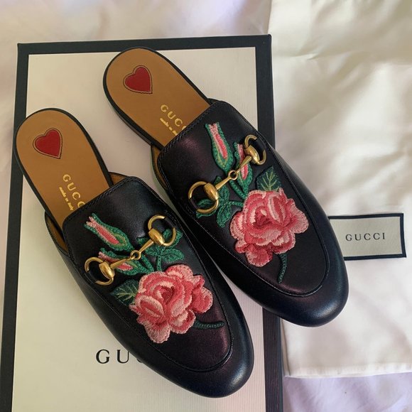 AUTHENTIC GUCCI Princetown Loafers Size 5.5 NWT - Picture 1 of 5